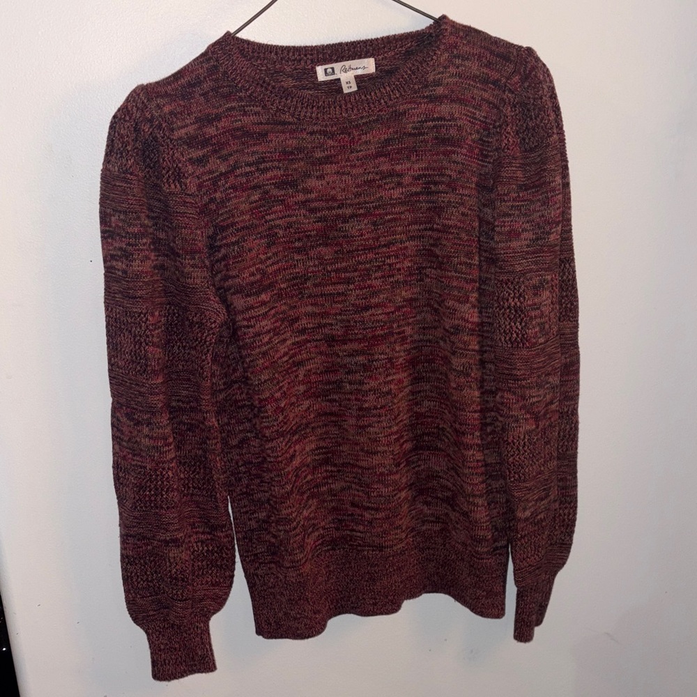 Reitmans Burgundy Crewneck Sweater